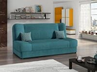 MIRJAN24 Schlafsofa Jonas, mit Bettkasten und Schlaffunktion, zwei Kissen,