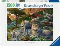 Ravensburger Puzzle Wolfsrudel im Fr&uuml;hlingserwachen, 1500 Puzzleteile, Made in