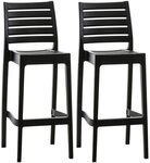 CLP Barhocker Ares (Set, 2 St., 2er), Kunststoff, stapelbar, Outdoor