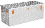 ALUBOX Aufbewahrungsbox aus Aluminiumriffelblech massive Transportkiste (312 Liter),