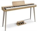 Donner Digitalpiano 88 Tasten halbgewichteter Tastatur Holzmaserung Keyboard DDP-60