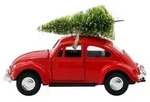 House Doctor Weihnachtsfigur Dekoration XMAS CAR rot