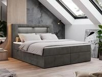 MKS M&Ouml;BEL Boxspringbett GOLD5 (Set, Packung, 7 H&auml;rtezonen, T30-Schaum, LED,