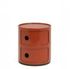 Kartell Container Componibili mit zwei F&auml;chern Orange