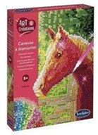 Carletto Bastelnaturmaterial Strasssteinbild Pferd