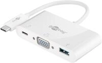 Goobay USB-Verteiler USB-C Multiport Adapter USB und VGA Buchse (5 Gbit/s