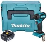 Makita Akku-Schrauber DDF 083 F1J Akku Bohrschrauber 18 V 40 Nm 1/4'' Brushless...