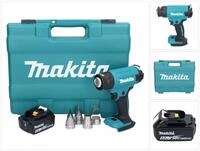 Makita Akku-Hei&szlig;luftgebl&auml;se DHG 181 G1K 18 V 150 - 550&deg;C + 1x Akku 6,0 Ah +...
