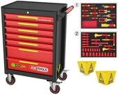 KS Tools Elektro-Installationszange KS TOOLS ECOline Werkstattwagen mit 42...