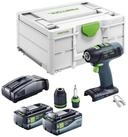 FESTOOL Akku-Schrauber T 18+3 Basic Akku Bohrschrauber 18 V 50 Nm Brushless +...