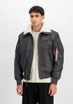 Bomberjacke ALPHA INDUSTRIES "B-15 III TT Two Tone", Herren, Gr. S, grau (vintage