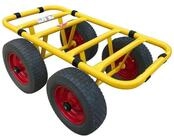 Ravendo Transportwagen Transportwagen Dolly 4 Rad 300 Kg Pannensicher TD 300-4W PU