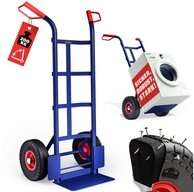 Gardebruk Sackkarre, PU Vollgummireifen klappbar 200kg Stahl Transportkarre