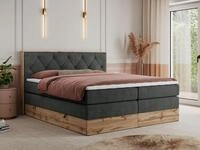 MKS M&Ouml;BEL Boxspringbett VENETO KING (Doppelbett, Multipocket-Matratzen, Topper