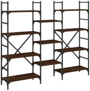 vidaXL B&uuml;cherregal B&uuml;cherregal Braun Eichen-Optik 160x28,5x136,5 cm...