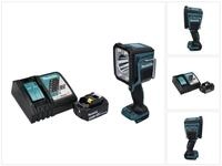 Makita Baustrahler DML 812 RM1 Akku LED Handstrahler Taschen Lampe 18 V 1250 lm...