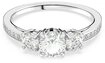 Swarovski Fingerring Stilla Round Attract, mit Swarovski&reg; Kristall