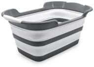 Spetebo W&auml;schekorb Silikon Wanne faltbar wei&szlig; 60 x 40 cm - 27 Liter