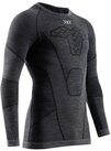 X-Bionic Langarmshirt Symbio Merino (Merinowolle) Unterw&auml;sche grau Herren
