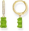 THOMAS SABO Paar Creolen Thomas Sabo Damen-Creolen 925er Silber Glasstein...