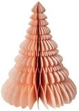 Broste Copenhagen Dekofigur BAUM Papier mit Silberglitzer dusty pink, Honeycomb