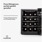 Klarstein Weink&uuml;hlschrank Silent Vino 12 Uno, f&uuml;r 12 Standardflaschen &aacute; 0,75l,Wein