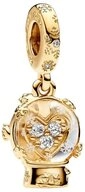 Pandora Charm Kugel SHINE-762825C01, Schneekugel, Zirkonia, Weihnachten