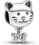 Pandora Kettenanh&auml;nger Pandora Katze & Schleife Charm 792255C01 Anh&auml;nger