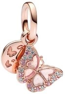 Pandora Bead PANDORA Moments Charm Anh&auml;nger Schmetterling, ros&eacute;