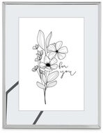 Hama Portraitrahmen Hama Portr&auml;trahmen Flowers 10x15cm Silber - Rahmen