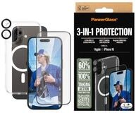 PanzerGlass Displayschutzglas 3-in-1 Protection f&uuml;r Apple iPhone 16, Set, 3...