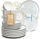 PURE LIVING INTERIOR DESIGN Geschirr-Set Steingut Geschirrset 6 Personen Ibiza 18