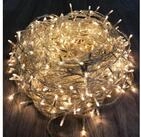 Mojawo Lichtervorhang 400'er LED Lichterkette Innen und Au&szlig;en warmwei&szlig;
