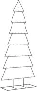 vidaXL K&uuml;nstlicher Weihnachtsbaum Metall-Weihnachtsbaum zum Dekorieren Schwarz...
