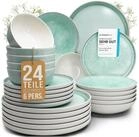 PURE LIVING INTERIOR DESIGN Geschirr-Set Steingut Geschirrset 6 Personen Ibiza 24