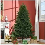 HOMCOM K&uuml;nstlicher Weihnachtsbaum Kunsttanne, realistisches Aussehen, schneller