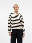 Vero Moda Rundhalspullover VMSABA LS O-NECK BUTTON PULLOVER GA NOOS mit Zierkn&ouml;pfen