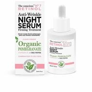 The Conscious Nachtcreme RETINOL anti-wrinkle night serum organic pomegranate 30ml