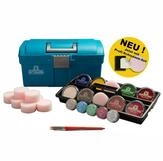 Eulenspiegel Schmink-Koffer Outdoor Schminkset Make Up &ndash; Vegan, 24 Farben, mit