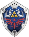 Disguise Kost&uuml;m Link-Schild f&uuml;r Kinder Zelda-Accessoire Cosplay blau-silber-rot 48