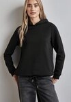 STREET ONE Kapuzensweatshirt mit Tunnelzug am Saum