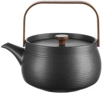 ASA SELECTION Teekanne kitchen'art Teekanne mit Holzgriff black 1,5l, 1.5 l,...
