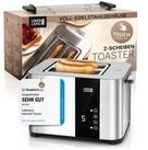 Lebenlang Toaster Premium 2-Scheiben Multifunktionstoaster aus Edelstahl, f&uuml;r