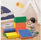 HOMCOM Bausteinset, Schaumstoffbausteine zum Toben & Klettern Spielbausteine,...