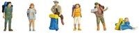 NOCH Modelleisenbahn-Figur N Figuren Backpacker und Tramper 36247