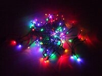 Spetebo Lichterkette LED Weihnachts Lichterkette bunt - 120 LED, 120-flammig