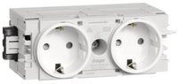 Hager Steckdose GS20009016 Elektro-Sockelleisten-Zubeh&ouml;r Steckdosencontainer...