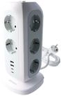 Verbatim Verbatim Steckdosen Tower, EUPT-01, Kabel 2m, weiss 11x 230V EU
