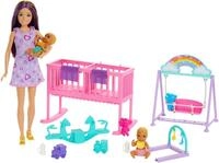 Barbie Anziehpuppe Skipper Babysittes Inc. Zwillings-Kinderzimmer-Spielset