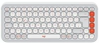 Logitech OFF WHITE 920-013060 Tastatur (Easy Switch 3 Ger&auml;te, Multimediatasten,